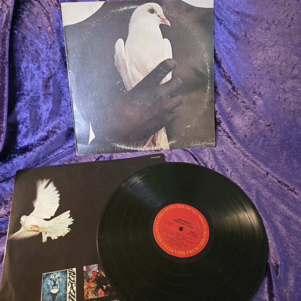 Santana Greatest Hits Vintage Vinyl LP Columbia Classic Rock Latin Rock Record